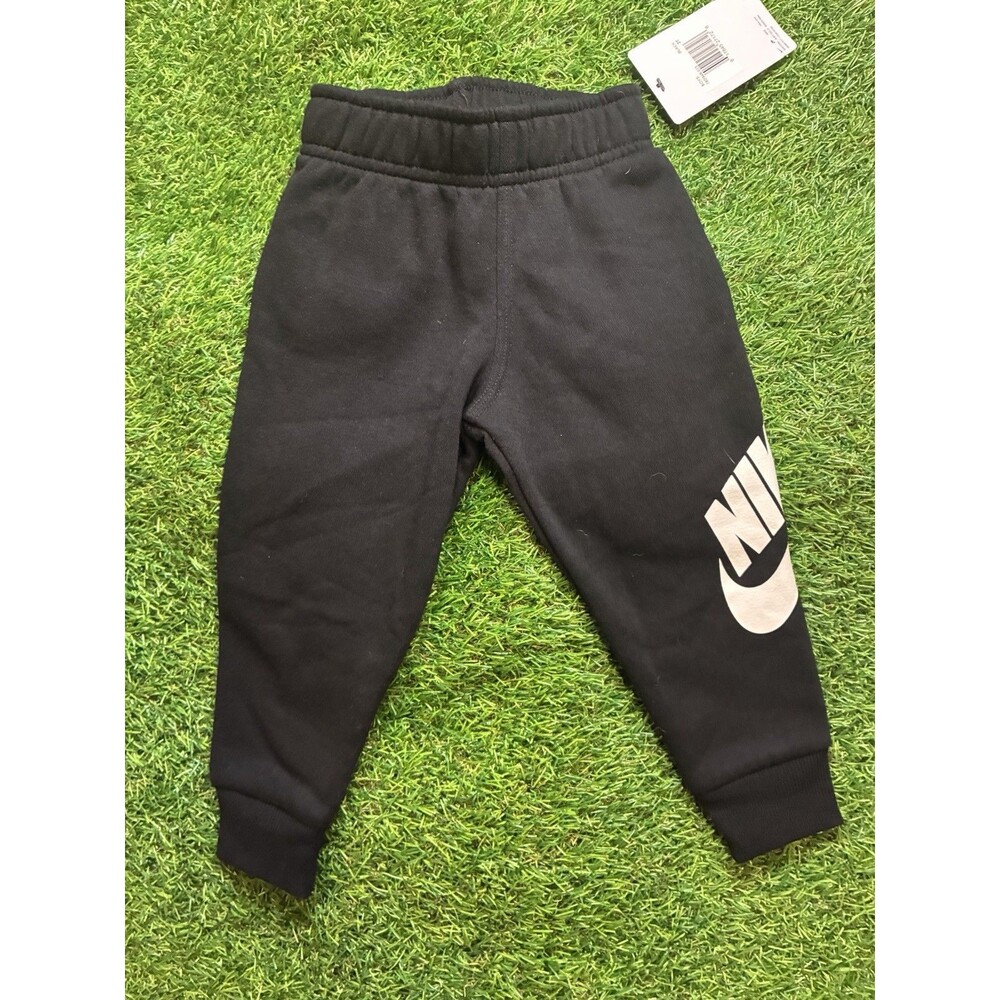 NIKE Children's Apparel Boys' Toddler Fleece Jogger Pants, Black/Black, 2T